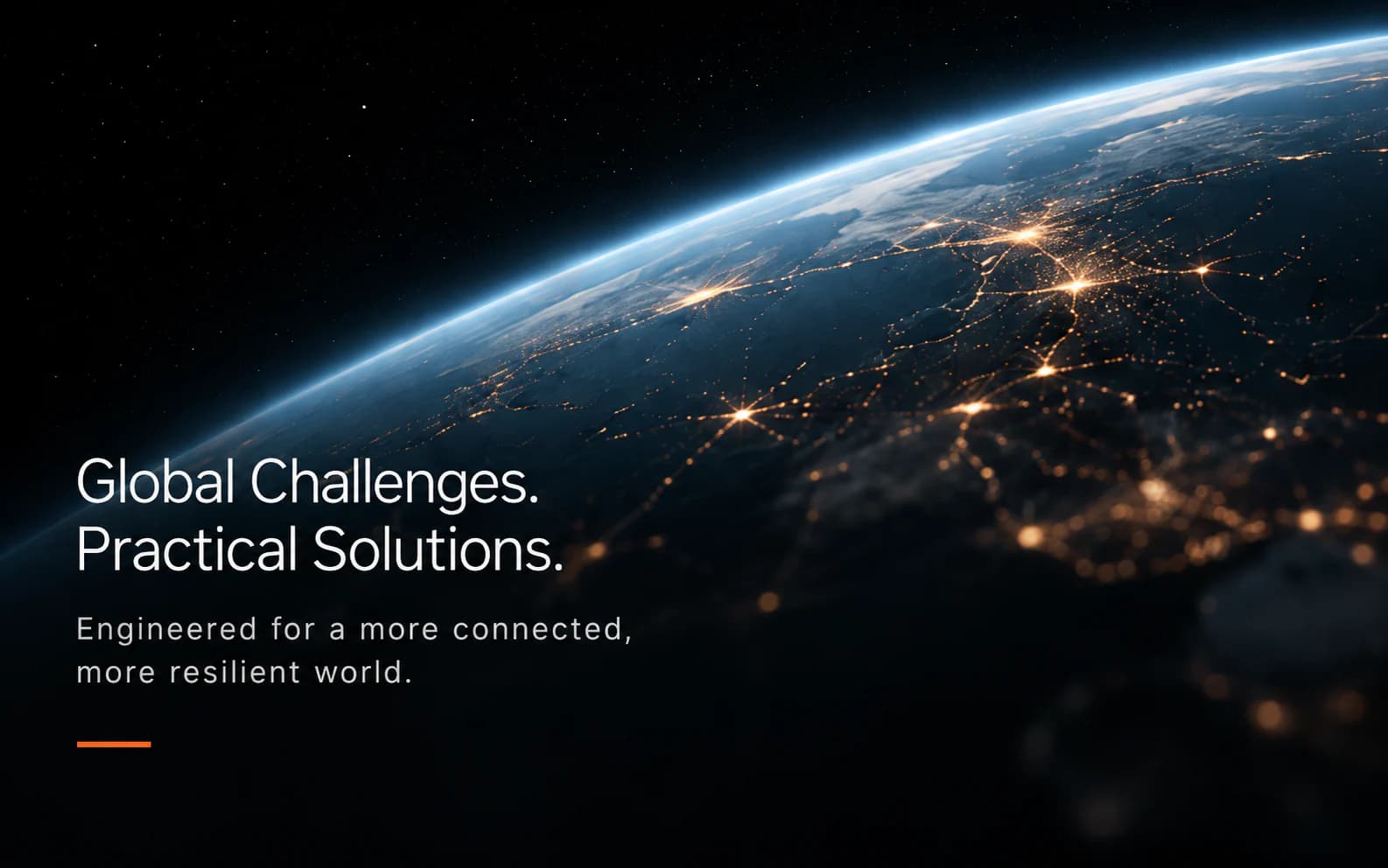 Conceptual global technology landscape representing connected engineering applications.